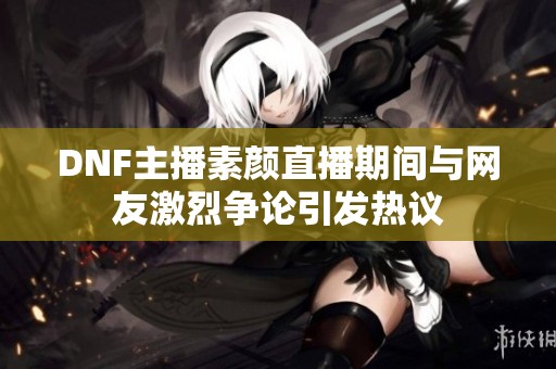 DNF主播素颜直播期间与网友激烈争论引发热议