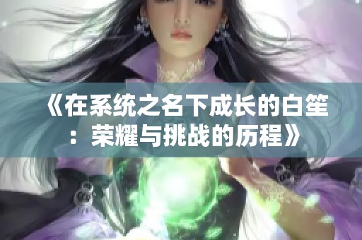 《在系统之名下成长的白笙：荣耀与挑战的历程》
