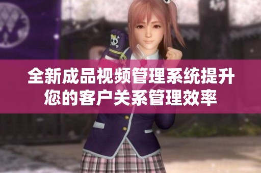 全新成品视频管理系统提升您的客户关系管理效率