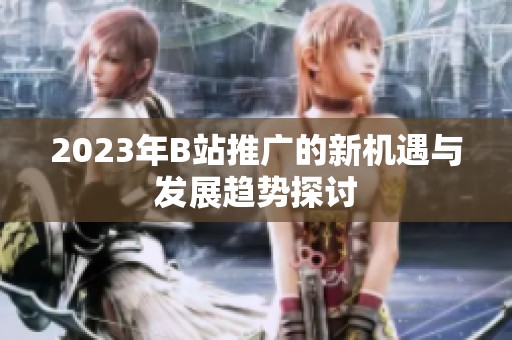 2023年B站推广的新机遇与发展趋势探讨