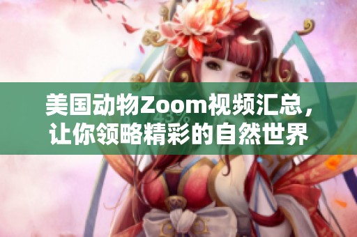 美国动物Zoom视频汇总，让你领略精彩的自然世界