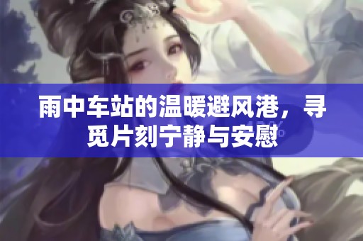 雨中车站的温暖避风港，寻觅片刻宁静与安慰