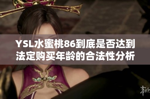 YSL水蜜桃86到底是否达到法定购买年龄的合法性分析