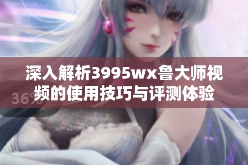 深入解析3995wx鲁大师视频的使用技巧与评测体验