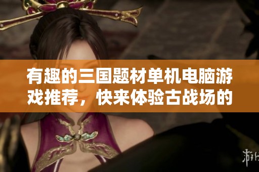有趣的三国题材单机电脑游戏推荐，快来体验古战场的魅力