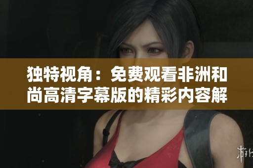 独特视角：免费观看非洲和尚高清字幕版的精彩内容解析