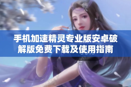 手机加速精灵专业版安卓破解版免费下载及使用指南
