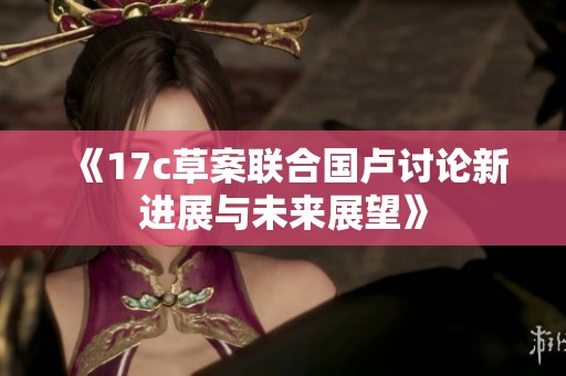 《17c草案联合国卢讨论新进展与未来展望》