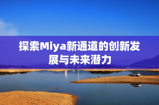 探索Miya新通道的创新发展与未来潜力